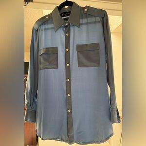 Lanvin silk blouse size medium
